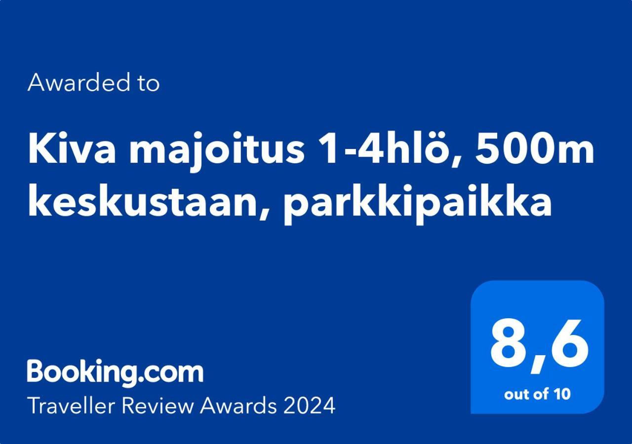 Kiva Majoitus 1-4Hloe, 500M Keskustaan, Parkkipaikka Apartment เอาลู ภายนอก รูปภาพ