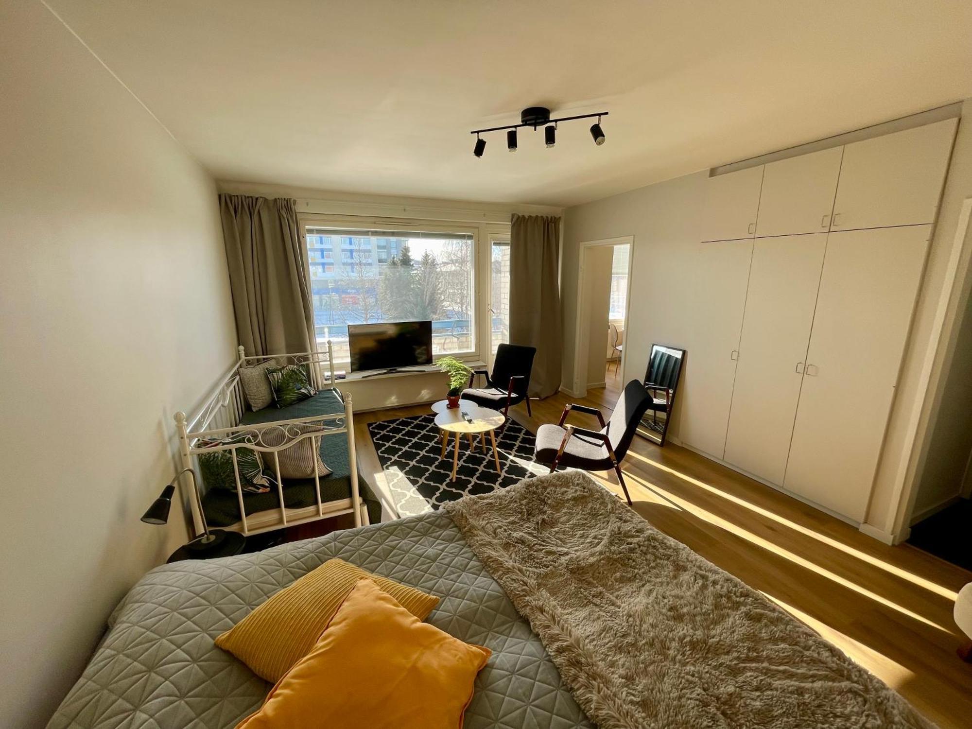 Kiva Majoitus 1-4Hloe, 500M Keskustaan, Parkkipaikka Apartment เอาลู ภายนอก รูปภาพ